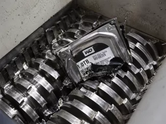 shredding data hardrives